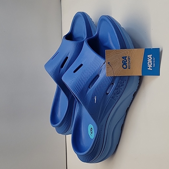NWOB Hoka Ora Recovery Slide 3 Sandals Coastal Sky/Blue All Aboard US W6 M4 - Picture 1 of 16